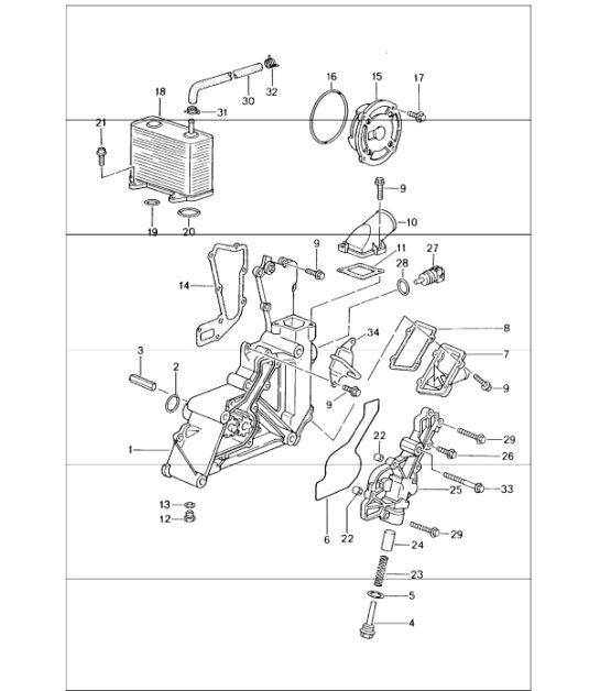 oil pump 996 CARRERA 2/4/4S M96.01/02/03/04  1998-05