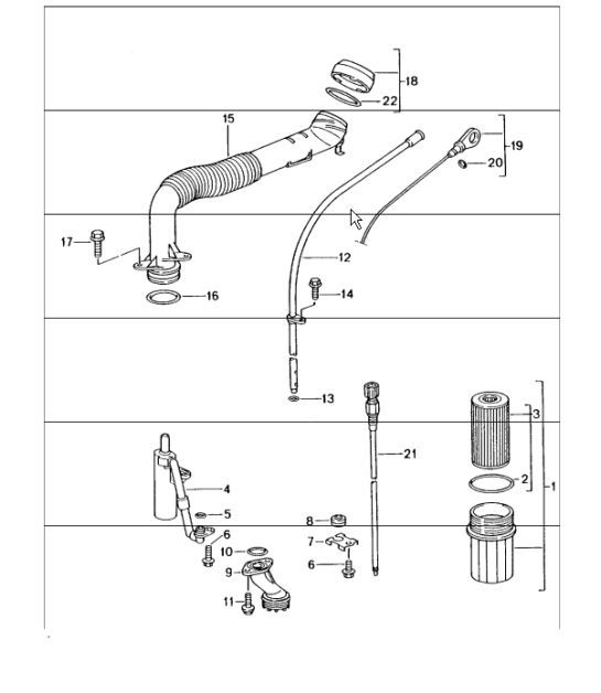 engine lubrication 996 CARRERA 2/4/4S M96.01/02/03/04  1998-05