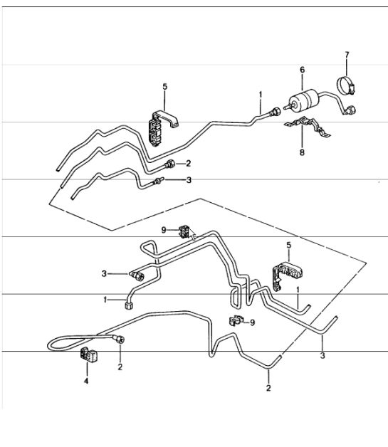 fuel system rear 996 CARRERA 1998-05
