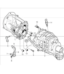 gear housing, transmission cover 996 CARRERA 2/4  G96.00/30/01/31  1998-05