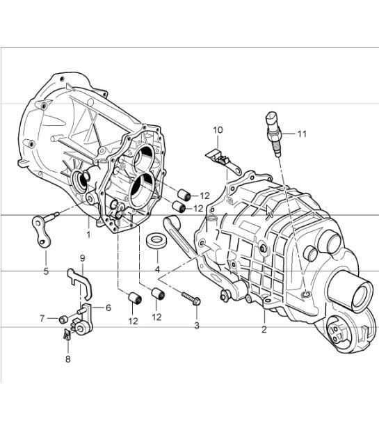 Diagram 302-01 Porsche Macan (95B) MK1 (2014-2018) Transmission