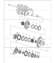 gears and shafts 996 CARRERA 2/4 G96.00/30/01/31  1998-05