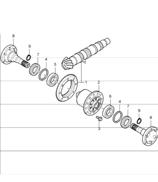 Diagram 305-02 Porsche 992.1  Carrera 2S / GTS 3.0L 2019-24 Transmission