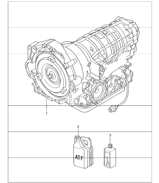 tiptronic replacement transmission (not ready for installation) 996 CARRERA 2/4 (M338/M339) A96.00/30 UPTO 2001