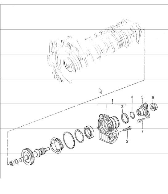 Diagram 320-01 Porsche Macan (95B) MK1 (2014-2018) Transmission