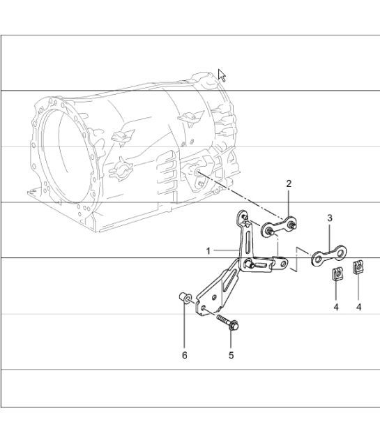 Diagram 320-06 Porsche Boxster S 718 2.5L Manual (350 Bhp) 05/2017>> Transmission