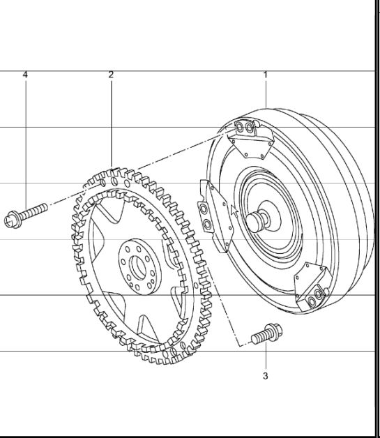 tiptronic torque converter, drive plate 996 CARRERA 2/4 (M338/M339)  A96.10/35  2002 ONWARDS