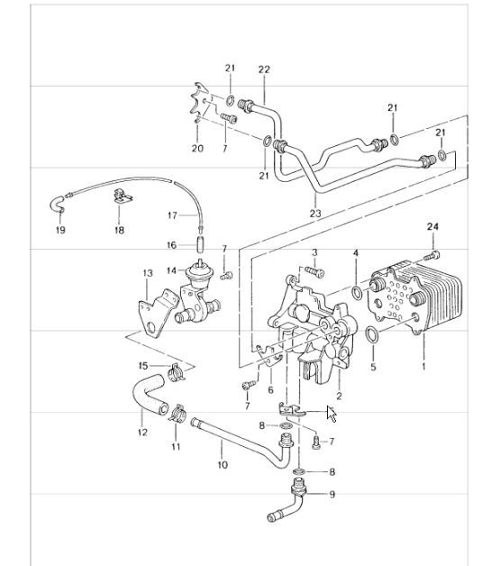 Diagram 360-00 Porsche Boxster 987 MKII 2.9L 2009-12 Transmission