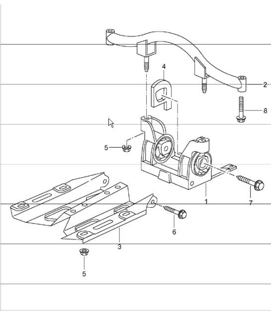 Diagram 370-01 Porsche Macan (95B) MK1 (2014-2018) Transmission