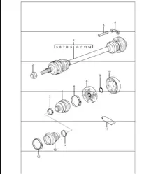 drive shaft 996 M339 (All-wheel drive) 1998-05