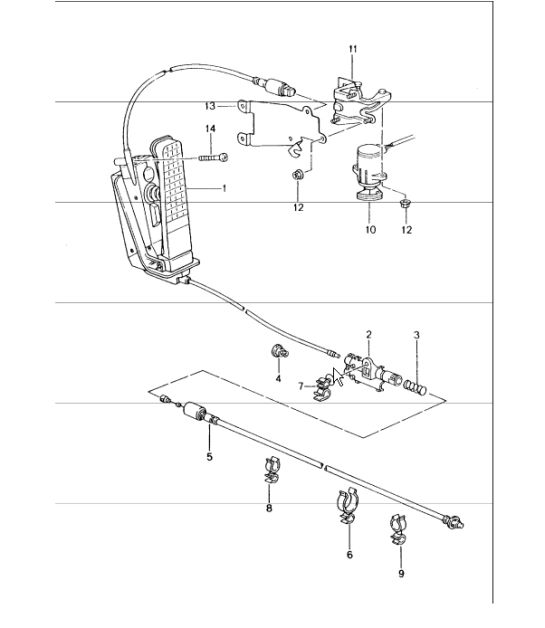 pedals accelerator control 996 1998-05