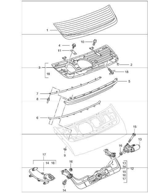rear spoiler 996 1998-05