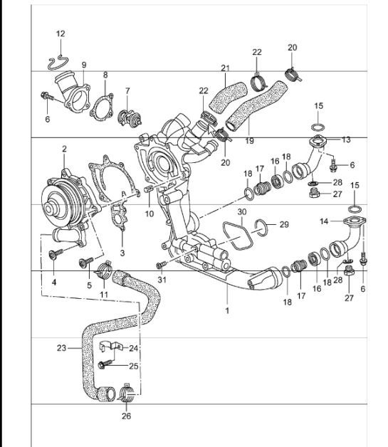 connection piece 996 TURBO 2001-05