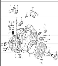 transmission case 996 TURBO G96.50 2001-05