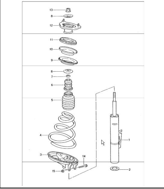 Diagram 402-00 Porsche Boxster 718 (982) 2017>> Front Axle, Steering 