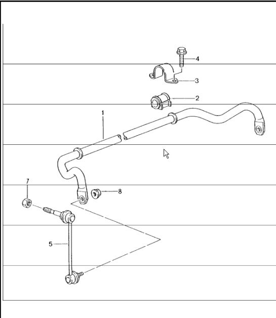 stabiliser 996 TURBO 2001-05