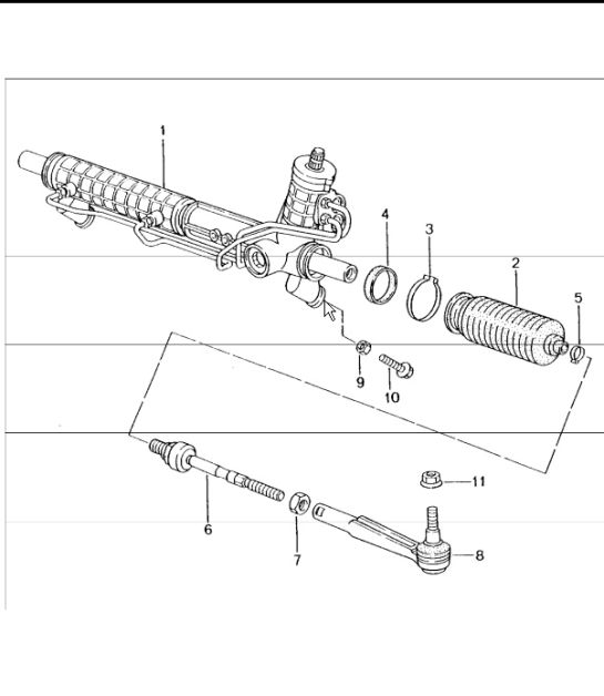 power steering, steering gear, steering parts 996 TURBO 2001-05