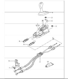 transmission control, manual transmission 996 TURBO 2001-05