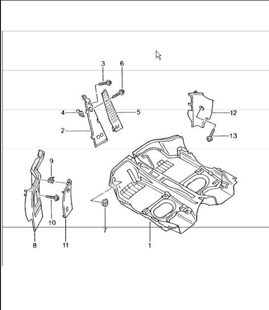 carpet linings 996 TURBO 2001-05