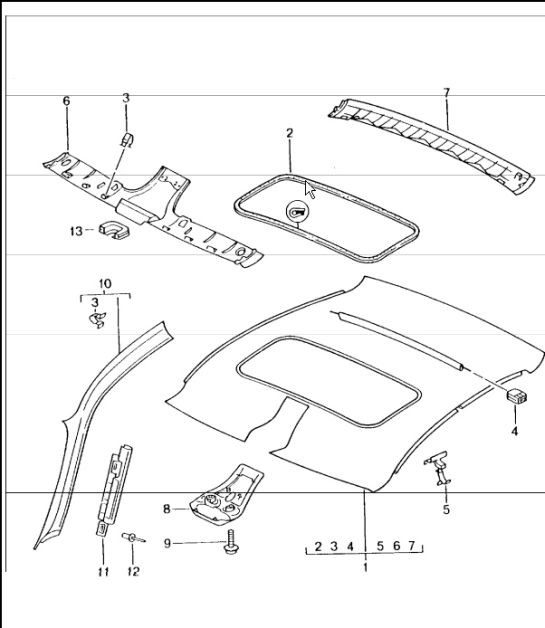 rooflining 996 TURBO 2001-05