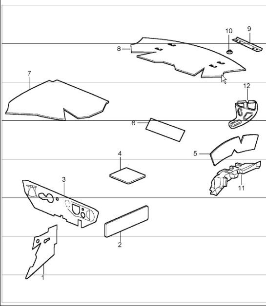 body sound proofing - 1 -  996 TURBO CABRIO 2004 ONWARDS