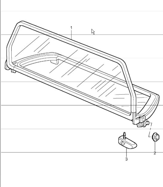wind deflector 996 TURBO 2001-05