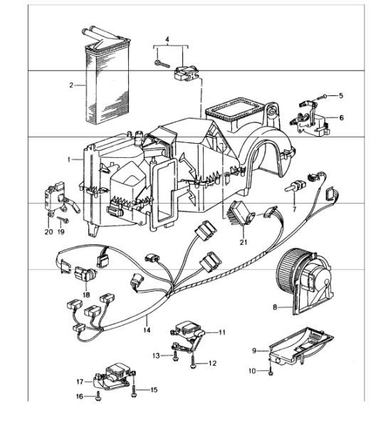 air conditioner single parts 996 M573 (Air Conditioner) 1998-05