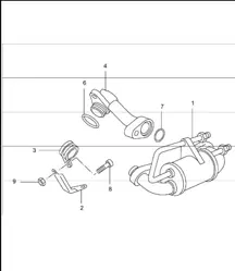 fuel cooler 996 TURBO 2001-05