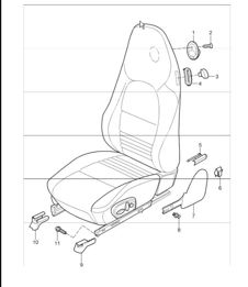 front seat 996 TURBO / GT2 2001-05