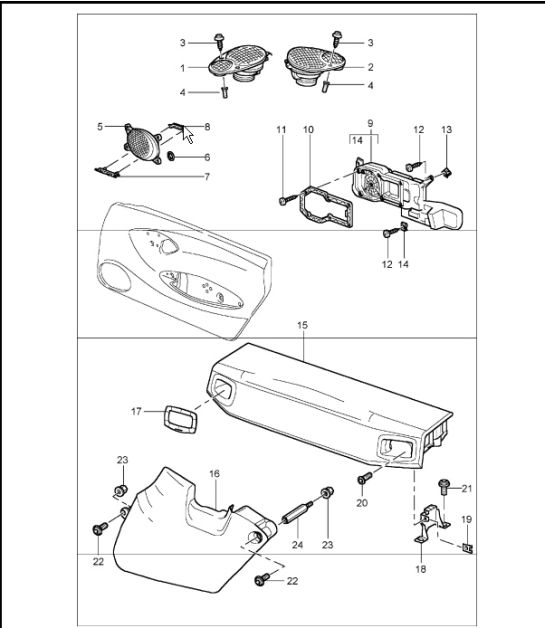 loudspeaker 996 TURBO M680 2002 ONWARDS