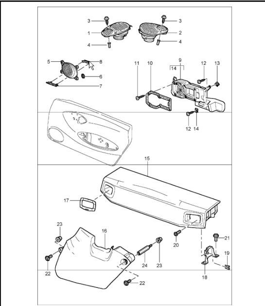 loudspeaker 996 TURBO M680 2002 ONWARDS