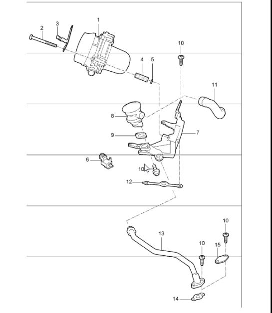 air injection  for 997.1 M96.05 3.6L COUPE / CABRIO and 997.1 M97.01 3.8L COUPE S / CABRIO S 2005-08