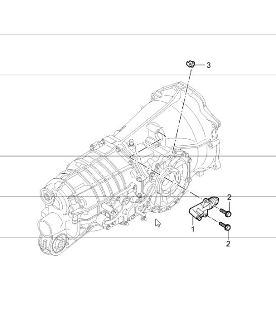 clutch release and  clutch operating cylinder for 997.1 CARRERA C2 G97.01 2005-08 and 997.1 CARRERA C4 G97.31 2006-08
