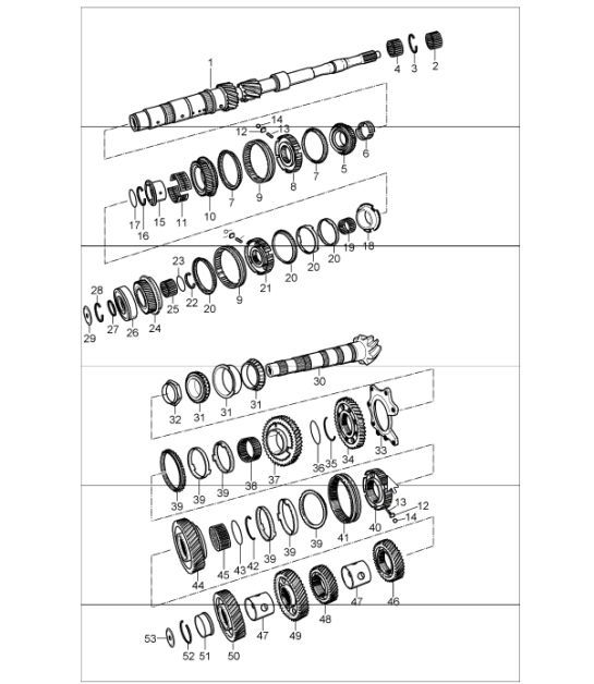 Diagram 303-03 Porsche 997 (911) MK1 2005-2008 Transmission