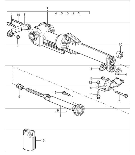 Diagram 305-10 Porsche Cayman 987C / 981C (2005-2016) Transmission
