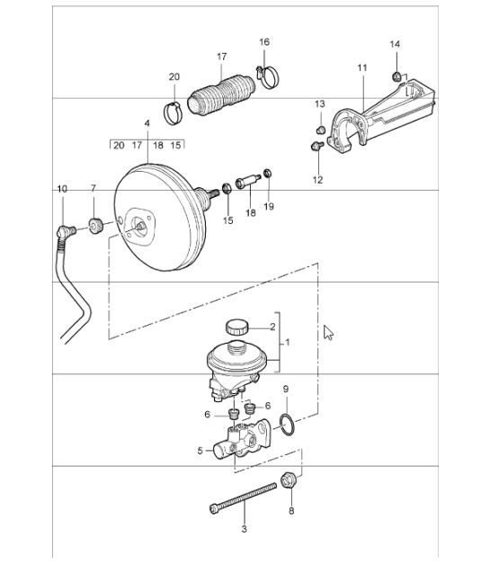 Diagram 604-00 Porsche Macan (95B) MK1 (2014-2018) Wheels, Brakes