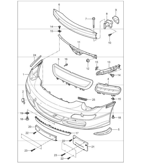 Diagram 802-00 Porsche Macan (95B) MK1 (2014-2018) Body