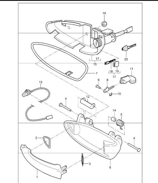 Diagram 804-20 Porsche 928 (1978-1995) 