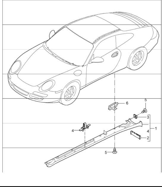 Diagram 810-05 Porsche Boxster GTS 718 2.5L Manual (365 CV) Carrocería
