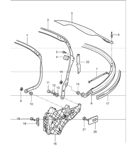 Diagram 811-06 Porsche Cayman 718C (982C) 2017>> Body