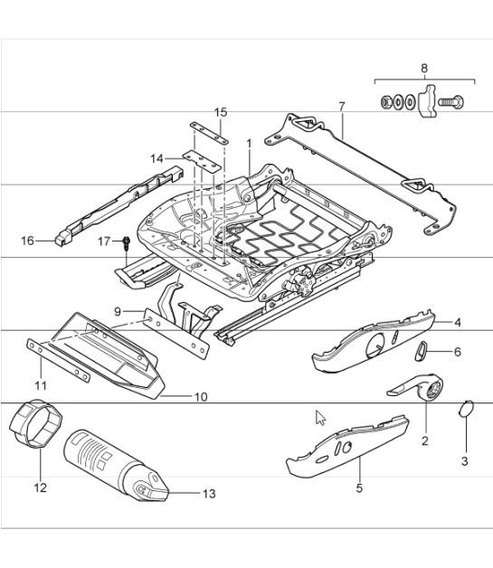 Diagram 817-08 Porsche Boxster GTS 718 4.0L Manual (400 Bhp) Body