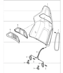 backrest shell bucket seat collapsible accessories