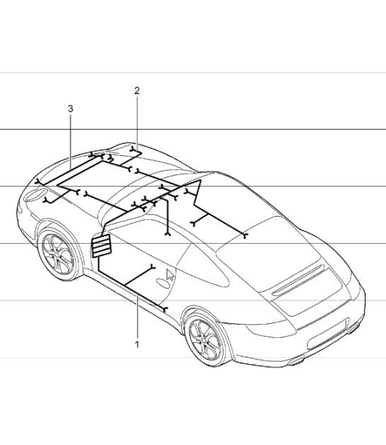 Diagram 902-10 Porsche Cayman S 3.4L 981 2013-2016 Elektrische apparatuur