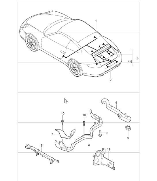 Diagram 902-20 Porsche Macan (95B) MK1 (2014-2018) Electrical equipment