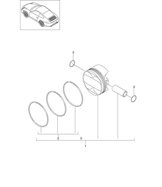 Diagram 102-005 Porsche 924 (1977-1988) Engine