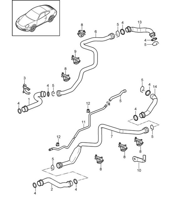 Diagram 105-007 Porsche Panamera 971 MK1 (2017-2020) 