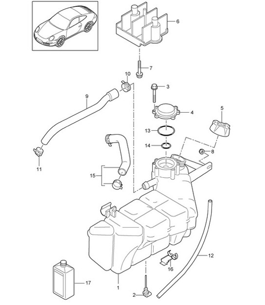 Diagram 105-020 Porsche 928 (1978-1995) 