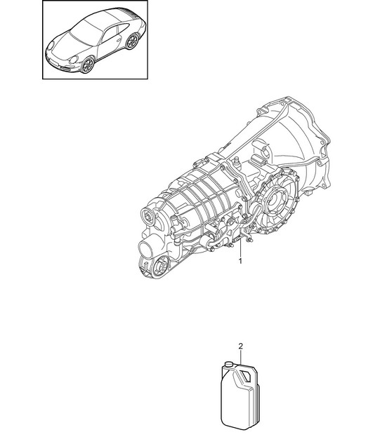 Manual gearbox / Replacement transmission - G9705,G9735 - 997.2 Carrera 2009-12
