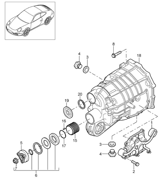 Manual gearbox / Individual parts - G9705,G9735 - 997.2 Carrera 2009-12
