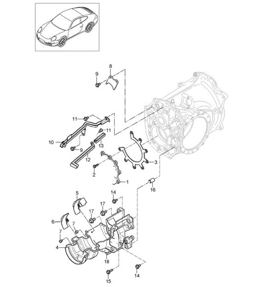 Diagram 303-005 Porsche Macan (95B) MK1 (2014-2018) Transmission